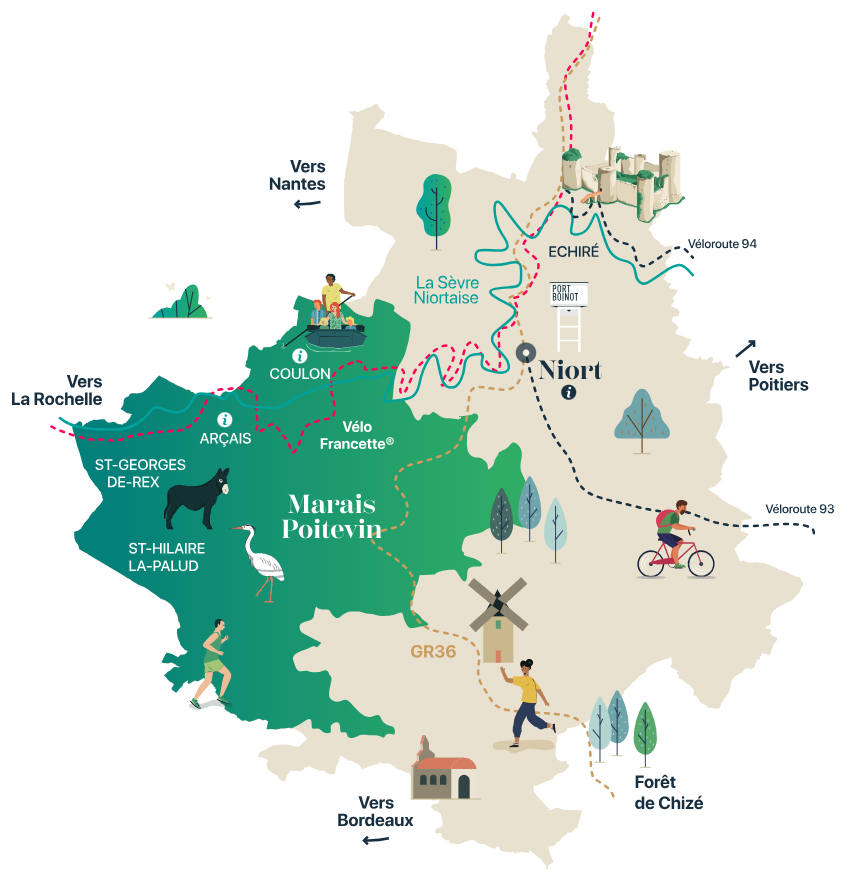 Balades et activités dans le Marais Poitevin
